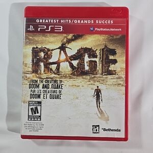 Sony PS3 Rage - Red Case Edition